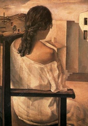 Молодая женщина, увиденная со спины