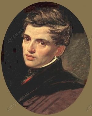 Портрет Александра Брюллова (овал в прямоугольнике)