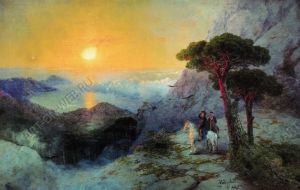 А.С.Пушкин на вершине Ай-Петри при восходе солнц