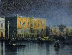 Дворец дождей в Венеции при луне