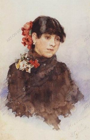 Неаполитанская девушка с цветами в волосах