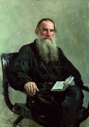 Портрет писателя Льва Толстого