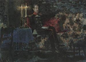 Портрет военного (Печорин на диване)