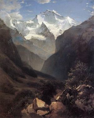 Вид в Швейцарских Альпах(Гора Малый Рухен)